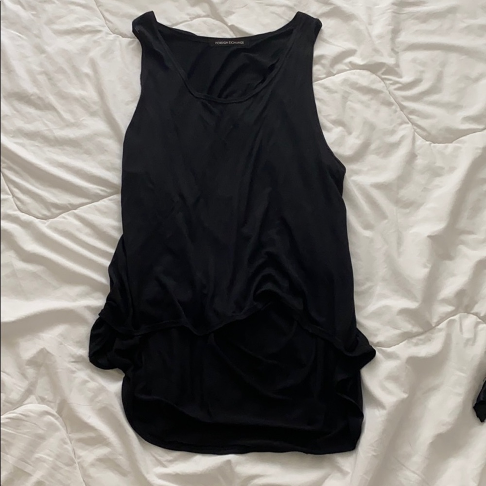 Open back tank top